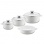 Посуда Berndes 032100 VARIO CLICK INDUCTION WHITE набор посуды, 4 предмета (DC 16, 20, 24, SC 24)